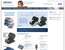 Tablet Screenshot of electronics.seiko.co.uk